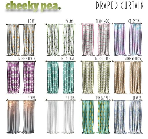 Draped Curtains 1 & 2