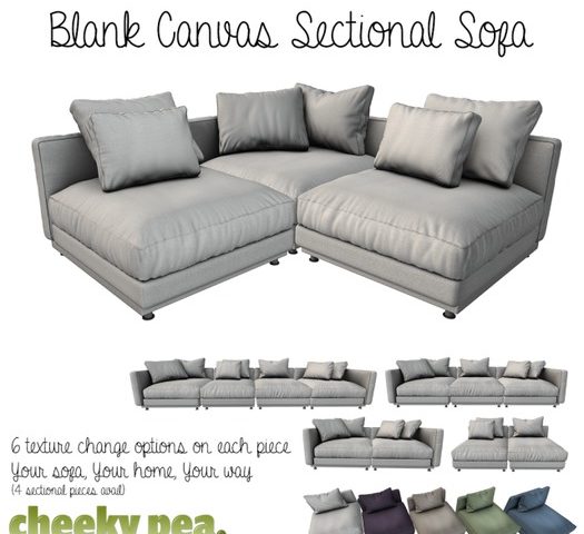 Blank Canvas Sectional Sofa